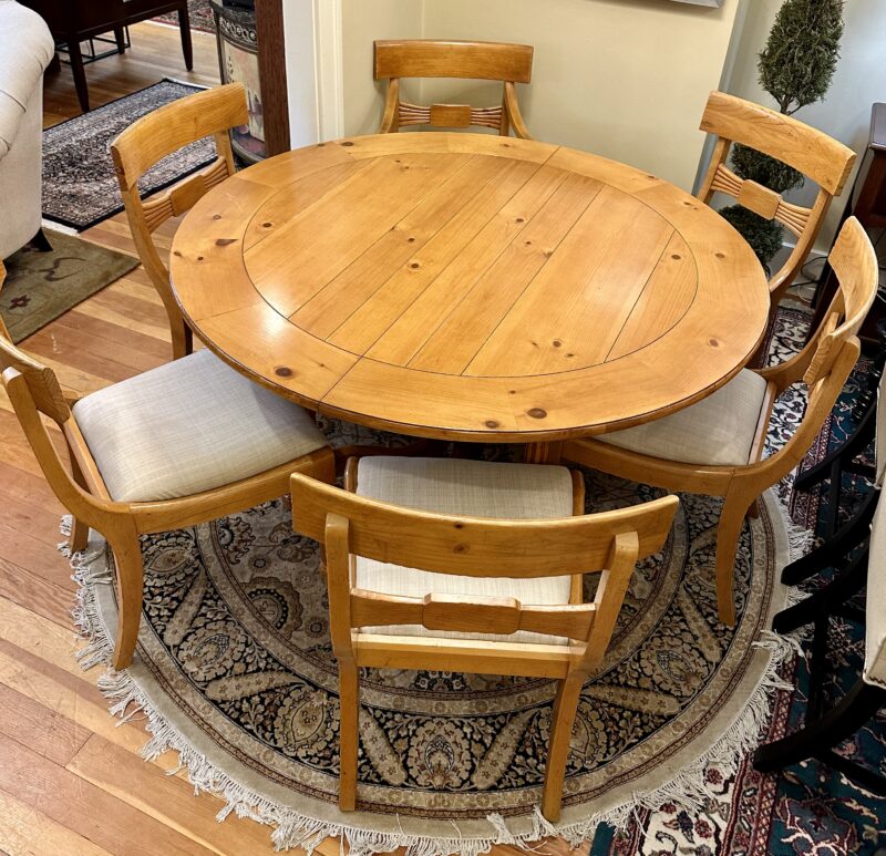 Baker Milling Road Italian Dining Table with 8 Chairs - Image 2